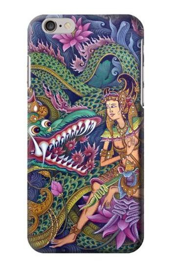 W1240 Bali Painting Case Cover Custodia e Flip Case per iPhone 6 Plus, 6S Plus