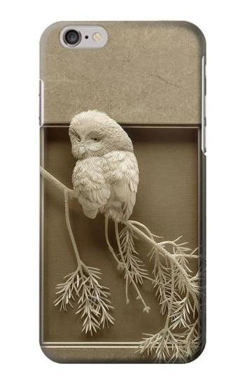 W1386 Paper Sculpture Owl Case Cover Custodia e Flip Case per iPhone 6 Plus, 6S Plus