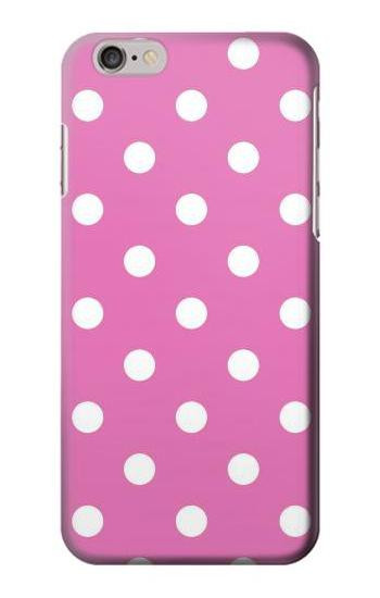 W2358 Pink Polka Dots Case Cover Custodia e Flip Case per iPhone 6 Plus, 6S Plus
