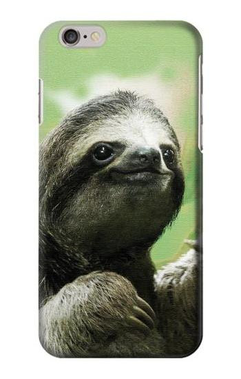 W2708 Smiling Sloth Case Cover Custodia e Flip Case per iPhone 6 Plus, 6S Plus