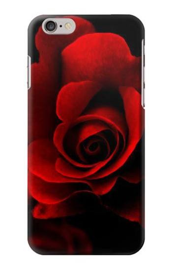 W2898 Red Rose Case Cover Custodia e Flip Case per iPhone 6 Plus, 6S Plus