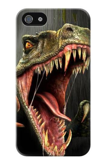 W0923 T-Rex Dinosaur Case Cover Custodia e Flip Case per iPhone 5 5S SE