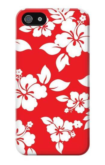 W1949 Hawaiian Hibiscus Pattern Case Cover Custodia e Flip Case per iPhone 5 5S SE