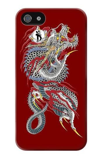 W2104 Yakuza Dragon Tattoo Case Cover Custodia e Flip Case per iPhone 5 5S SE