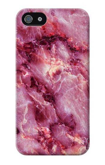 W3052 Pink Marble Graphic Printed Case Cover Custodia e Flip Case per iPhone 5 5S SE