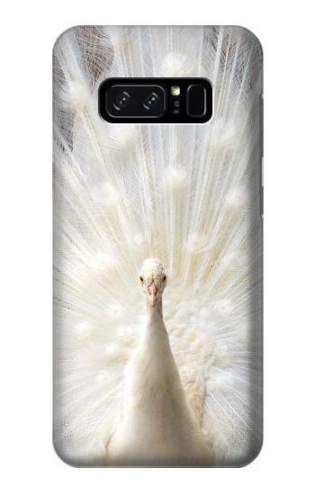 W1980 White Peacock Case Cover Custodia e Flip Case per Note 8 Samsung Galaxy Note8