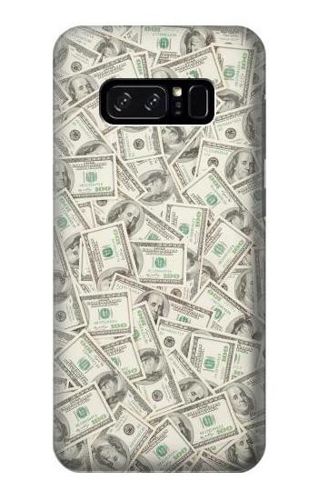 W2077 Money Dollar Banknotes Case Cover Custodia e Flip Case per Note 8 Samsung Galaxy Note8