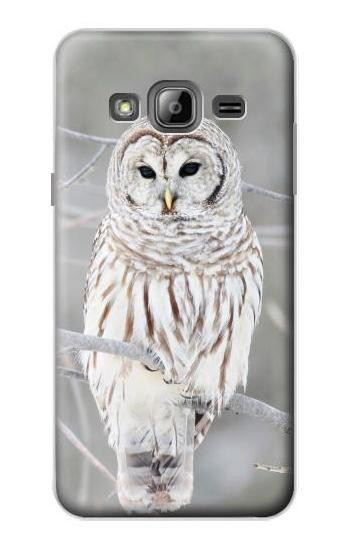 W1566 Snowy Owl White Owl Case Cover Custodia e Flip Case per Samsung Galaxy J3 (2016)