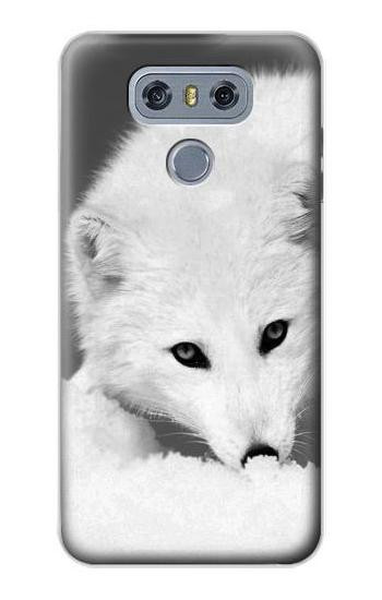 W2569 White Arctic Fox Case Cover Custodia e Flip Case per LG G6