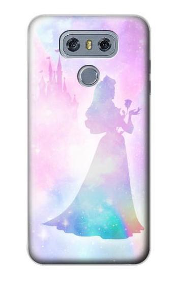 W2992 Princess Pastel Silhouette Case Cover Custodia e Flip Case per LG G6
