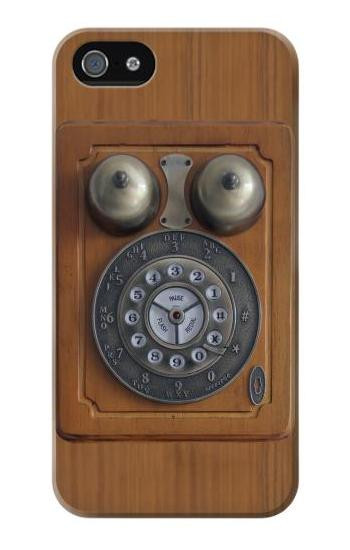 W3146 Antique Wall Phone Case Cover Custodia e Flip Case per iPhone 5 5S SE