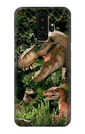 W1452 Trex Raptor Dinosaur Case Cover Custodia e Flip Case per Samsung Galaxy S9 Plus