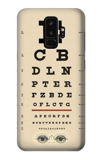 W2502 Eye Exam Chart Decorative Decoupage Poster Case Cover Custodia e Flip Case per Samsung Galaxy S9 Plus