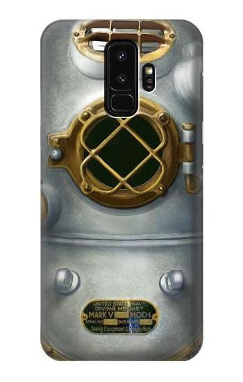 W2646 Vintage Deep Sea Diver Helmet Case Cover Custodia e Flip Case per Samsung Galaxy S9 Plus
