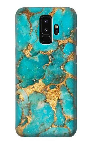 W2906 Aqua Turquoise Stone Case Cover Custodia e Flip Case per Samsung Galaxy S9 Plus
