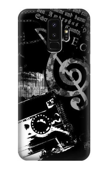 W3197 Music Cassette Note Case Cover Custodia e Flip Case per Samsung Galaxy S9 Plus