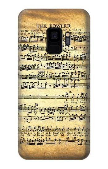 W2667 The Fowler Mozart Music Sheet Case Cover Custodia e Flip Case per Samsung Galaxy S9