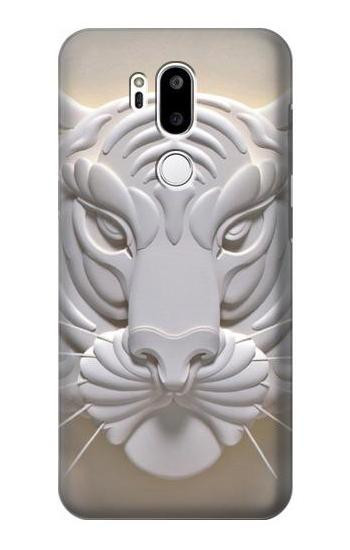 W0574 Tiger Carving Case Cover Custodia e Flip Case per LG G7 ThinQ