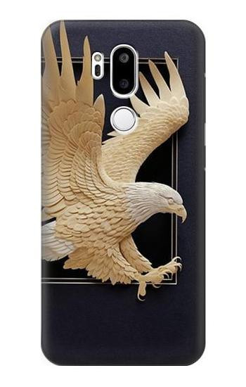 W1383 Paper Sculpture Eagle Case Cover Custodia e Flip Case per LG G7 ThinQ