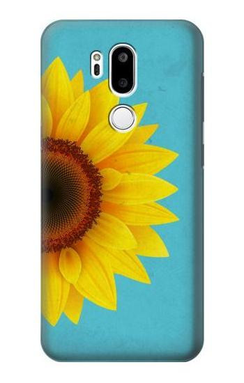 W3039 Vintage Sunflower Blue Case Cover Custodia e Flip Case per LG G7 ThinQ