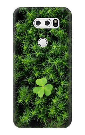 W0358 Clover Lucky Leaf Case Cover Custodia e Flip Case per LG V30, LG V30 Plus, LG V30S ThinQ, LG V35, LG V35 ThinQ