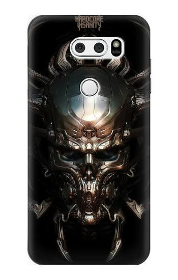 W1027 Hardcore Metal Skull Case Cover Custodia e Flip Case per LG V30, LG V30 Plus, LG V30S ThinQ, LG V35, LG V35 ThinQ