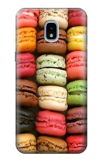 W0080 Macarons Case Cover Custodia e Flip Case per Samsung Galaxy J3 (2018), J3 Star, J3 V 3rd Gen, J3 Orbit, J3 Achieve, Express Prime 3, Amp Prime 3