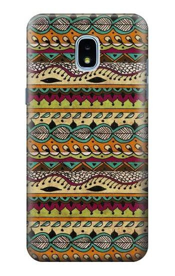 W2860 Aztec Boho Hippie Pattern Case Cover Custodia e Flip Case per Samsung Galaxy J3 (2018), J3 Star, J3 V 3rd Gen, J3 Orbit, J3 Achieve, Express Prime 3, Amp Prime 3