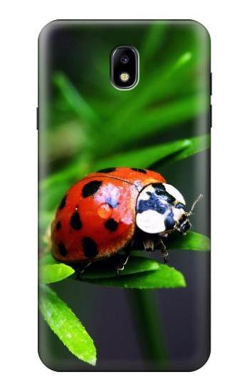 W0263 Ladybug Case Cover Custodia e Flip Case per Samsung Galaxy J7 (2018), J7 Aero, J7 Top, J7 Aura, J7 Crown, J7 Refine, J7 Eon, J7 V 2nd Gen, J7 Star