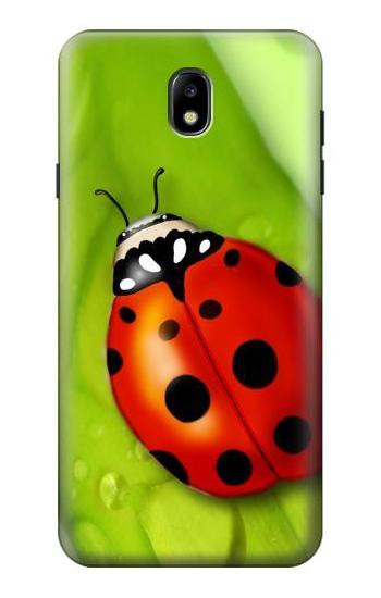 W0892 Ladybug Case Cover Custodia e Flip Case per Samsung Galaxy J7 (2018), J7 Aero, J7 Top, J7 Aura, J7 Crown, J7 Refine, J7 Eon, J7 V 2nd Gen, J7 Star