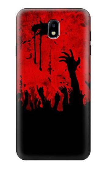 W2458 Zombie Hands Case Cover Custodia e Flip Case per Samsung Galaxy J7 (2018), J7 Aero, J7 Top, J7 Aura, J7 Crown, J7 Refine, J7 Eon, J7 V 2nd Gen, J7 Star