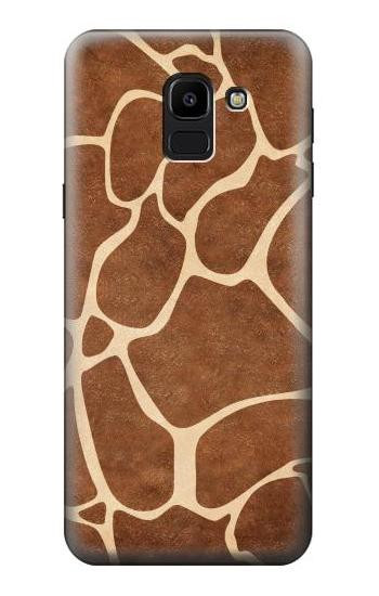 W2326 Giraffe Skin Case Cover Custodia e Flip Case per Samsung Galaxy J6 (2018)