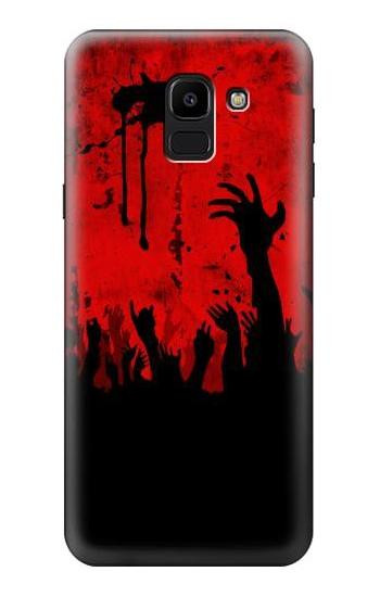 W2458 Zombie Hands Case Cover Custodia e Flip Case per Samsung Galaxy J6 (2018)