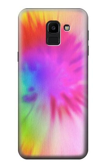 W2488 Tie Dye Color Case Cover Custodia e Flip Case per Samsung Galaxy J6 (2018)