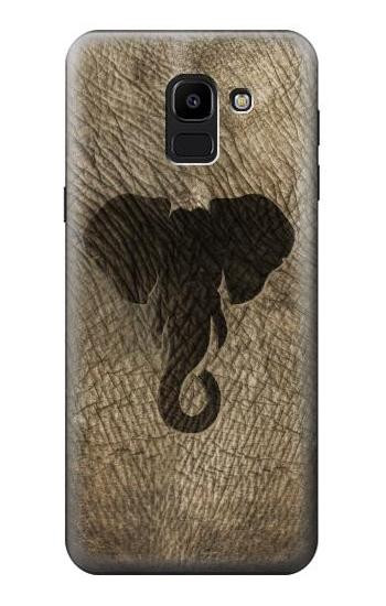 W2516 Elephant Skin Graphic Printed Case Cover Custodia e Flip Case per Samsung Galaxy J6 (2018)