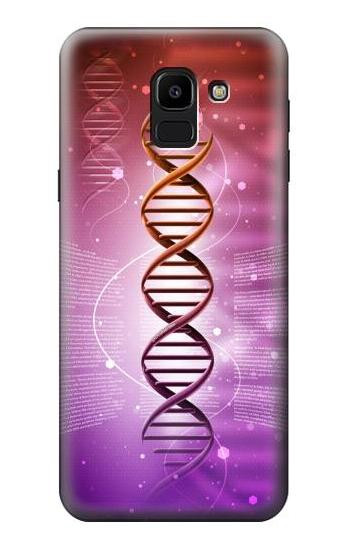 W2573 Dna Genetic Code Case Cover Custodia e Flip Case per Samsung Galaxy J6 (2018)