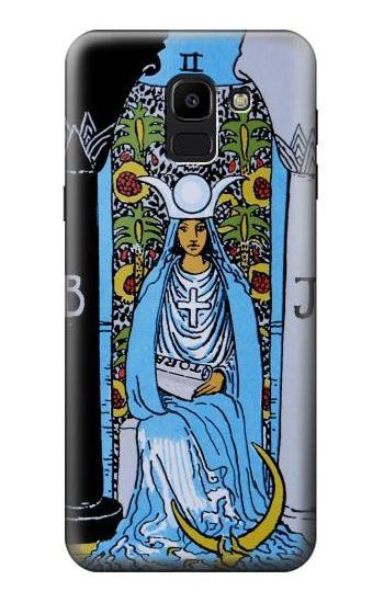 W2764 High Priestess Tarot Card Case Cover Custodia e Flip Case per Samsung Galaxy J6 (2018)