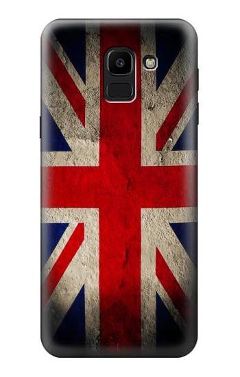 W2894 Vintage British Flag Case Cover Custodia e Flip Case per Samsung Galaxy J6 (2018)