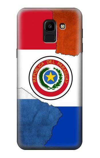 W3017 Paraguay Flag Case Cover Custodia e Flip Case per Samsung Galaxy J6 (2018)