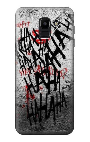 W3073 Joker Hahaha Blood Splash Case Cover Custodia e Flip Case per Samsung Galaxy J6 (2018)