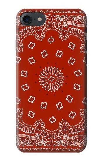 W3355 Bandana Red Pattern Case Cover Custodia e Flip Case per iPhone 7, iPhone 8, iPhone SE (2020) (2022)