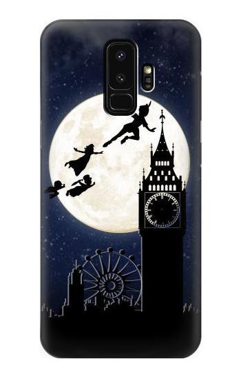 W3249 Peter Pan Fly Full Moon Night Case Cover Custodia e Flip Case per Samsung Galaxy S9 Plus