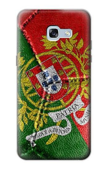 W3300 Portugal Flag Vintage Football Graphic Case Cover Custodia e Flip Case per Samsung Galaxy A5 (2017)