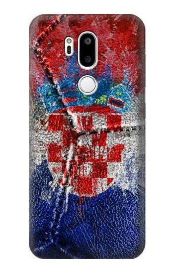 W3313 Croatia Flag Vintage Football Graphic Case Cover Custodia e Flip Case per LG G7 ThinQ