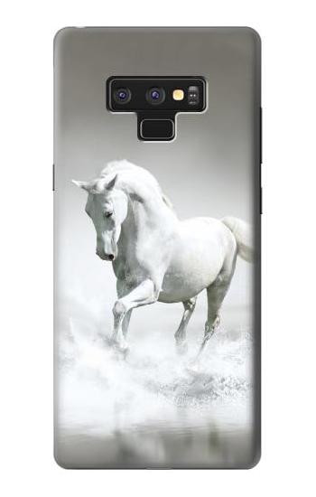 W0932 White Horse Case Cover Custodia e Flip Case per Note 9 Samsung Galaxy Note9
