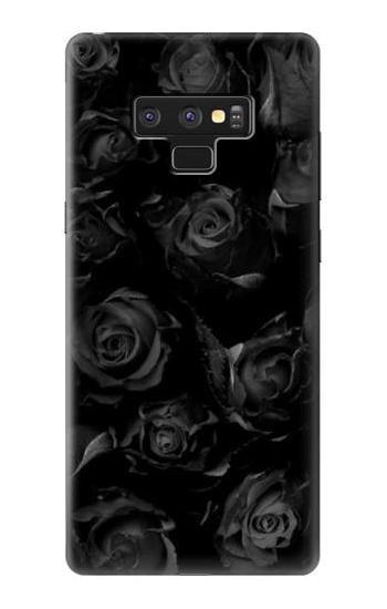 W3153 Black Roses Case Cover Custodia e Flip Case per Note 9 Samsung Galaxy Note9