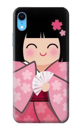 W3042 Japan Girl Hina Doll Kimono Sakura Case Cover Custodia e Flip Case per iPhone XR