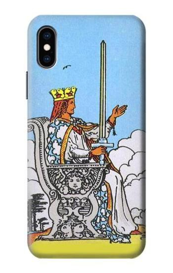 W3068 Tarot Card Queen of Swords Case Cover Custodia e Flip Case per iPhone X, iPhone XS