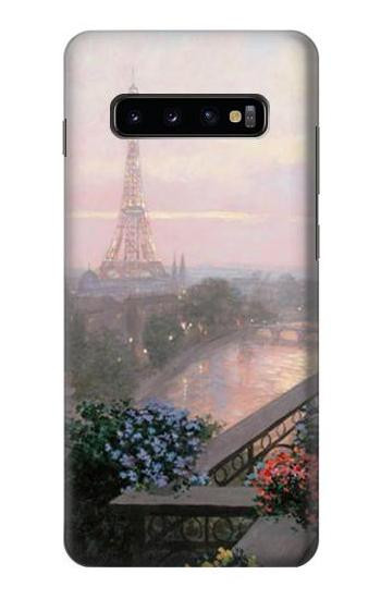 W1443 Terrace in Paris Eifel Case Cover Custodia e Flip Case per Samsung Galaxy S10 Plus