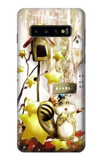 W0109 Cute Squirrel Cartoon Case Cover Custodia e Flip Case per Samsung Galaxy S10